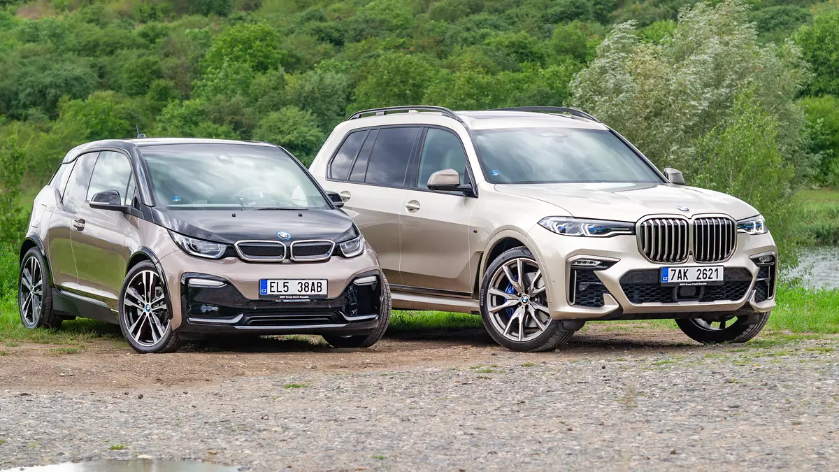 Bmw I3s Vs Bmw X7 M50d Test Elektromobilu A Luxusniho Suv