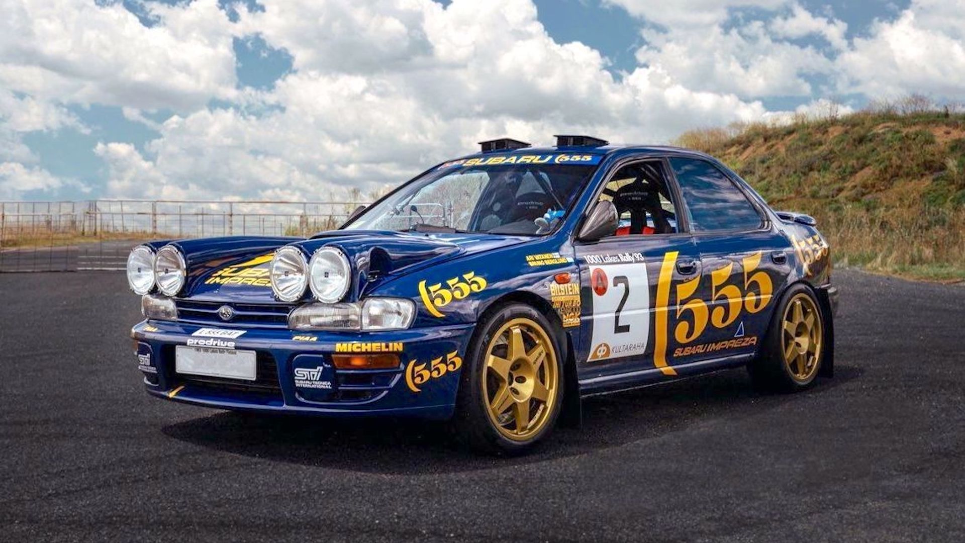 スバル 555 WRC STI ワールドラリーチーム 裏ボアベンチコート