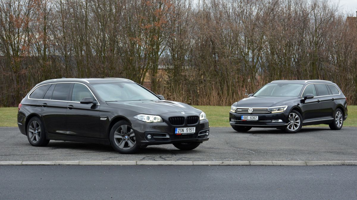 Srovnání na první pohled nesourodých ojetin: BMW 525d Touring xDrive vs. VW Passat 2.0 TDI 4Motion. Bavorák je levnější, ale ty náklady...