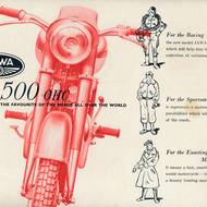 Jawa 500 OHC byla v roce 1956 inzerována jako motocykl pro sportovce a vítěz mezinárodních závodů v Nizozemsku a Švýcarsku