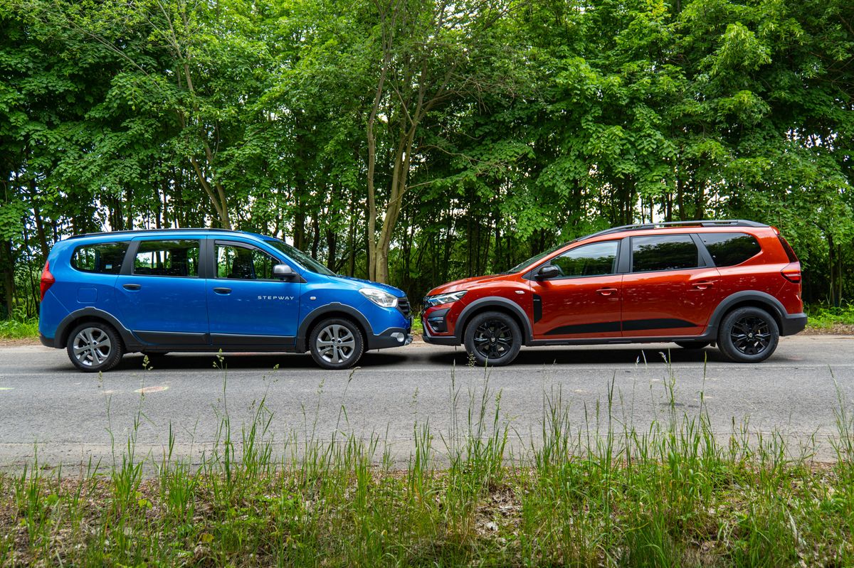 Test dostupných sedmimístných rodinných aut Dacia Jogger a Dacia Lodgy