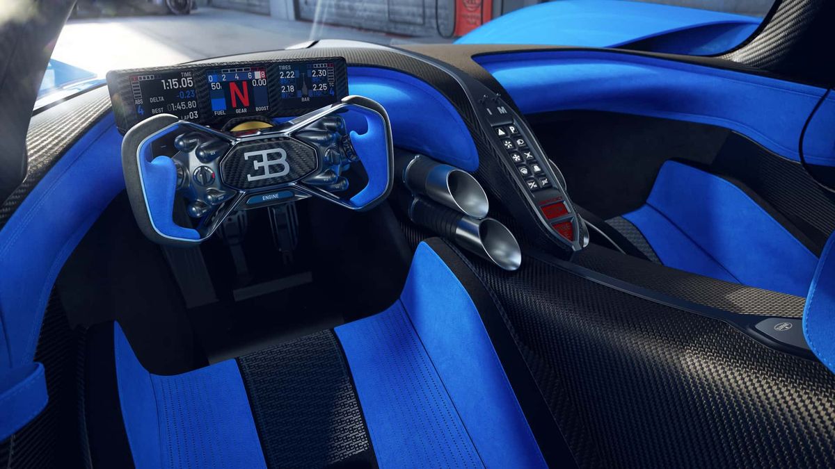100 milionů na čtyřech kolech: Bugatti ukázalo interiér modelu Bolide. Je stejně fascinující jako celé auto