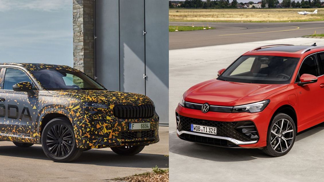 Kodiaq proti Tiguanu: Porovnali jsme připravovanou vlajkovou loď Škody s novinkou od VW. Tiguan je menší a má o dvě kolečka méně