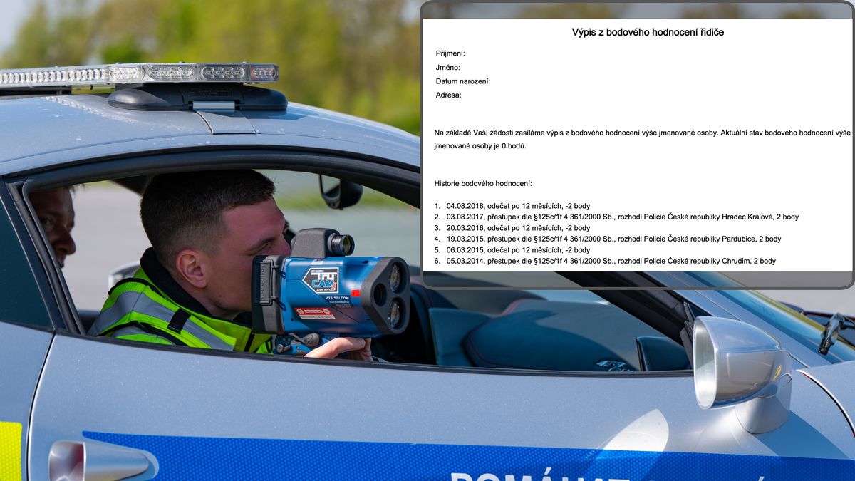 Konec tajností s trestnými body! Od 1. ledna zjistíte stav svého konta velmi jednoduše. A zdarma