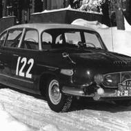 Tatra 603, připravená pro účast v Rallye Monte Carlo 1960, která se nakonec nekonala
