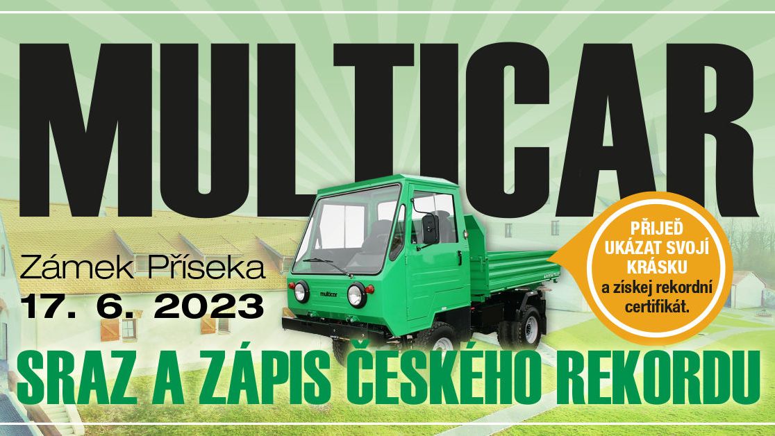 Multicary mají za sebou rekordní sraz. Dorazil i Oldřich Kaiser. „Normálně s ní jezdím, je lepší Lamborghini.“