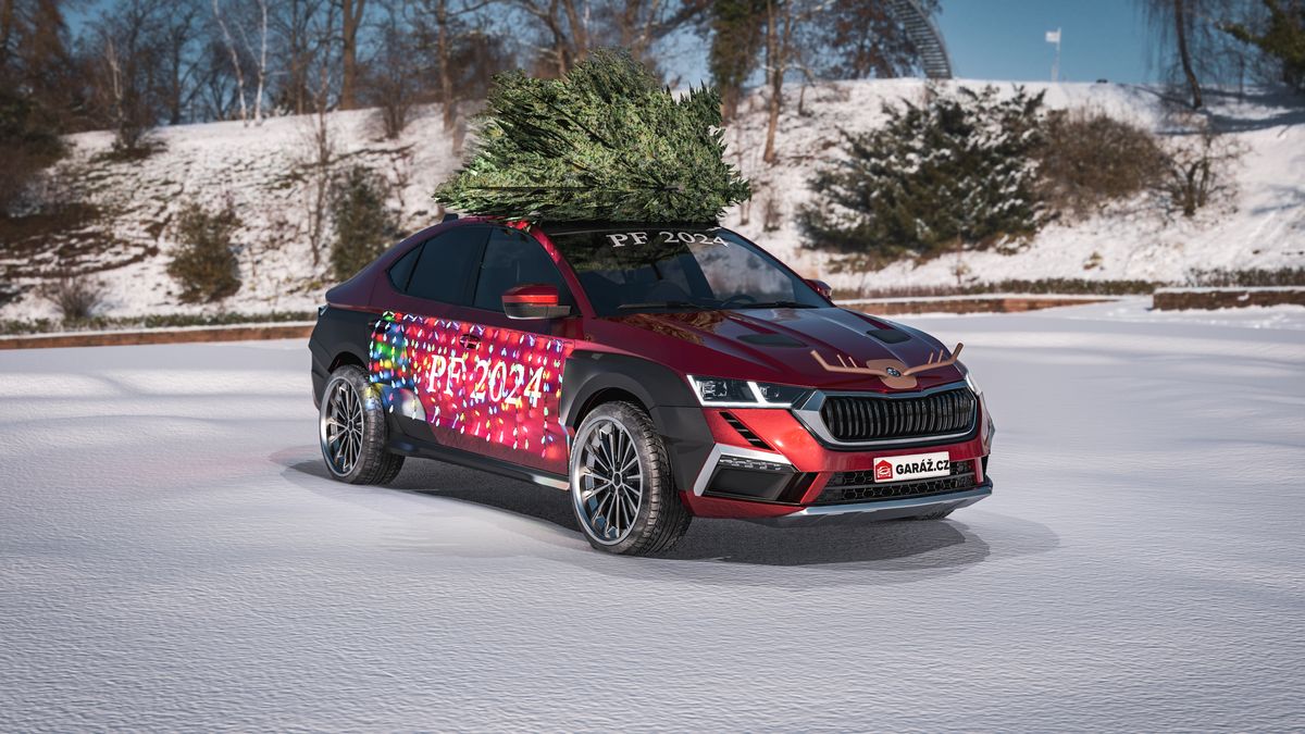 Je tady speciální Škoda Octavia Scout liftback Vánoce edition! Stromeček odveze jako žádné jiné auto, i díky revolučnímu pohonu