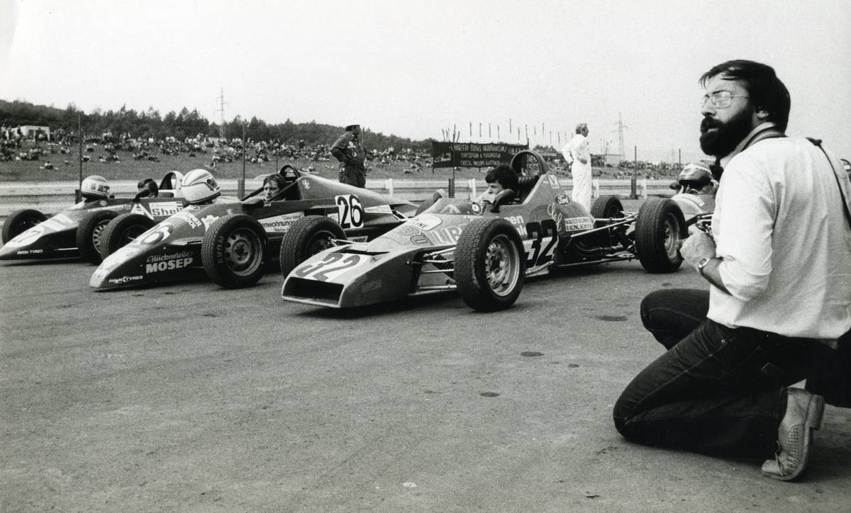 Na startu Formule Ford v Mostě v roce 1984