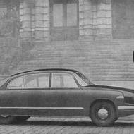 Tatra 603 ještě se zcela zakrytými zadními koly podle původního návrhu