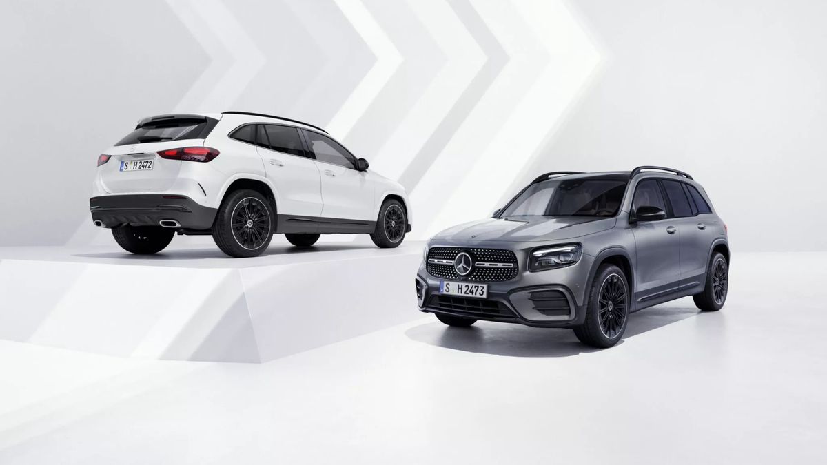 Mercedes GLA a GLB nově se sportovnější vizáží a hybridní posilou. Na manuální řazení zapomeňte
