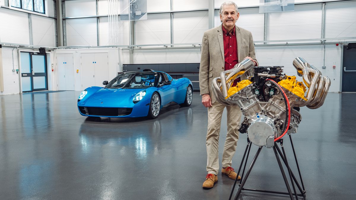 GMA T.33 Spider: V12, manuál a pohon zadních kol, k tomu nebe nad hlavou a cenovka přes 50 milionů
