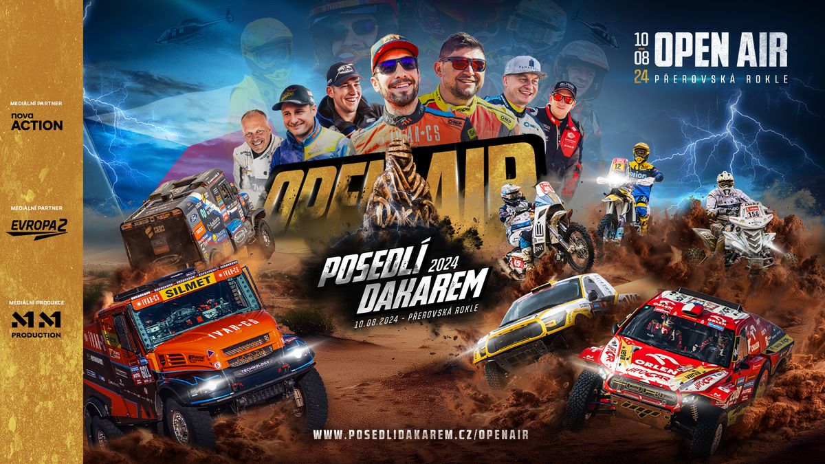 Dakarské hvězdy míří do Přerova: Macík, Prokop, Michek a spol. se předvedou na společné dakarské show