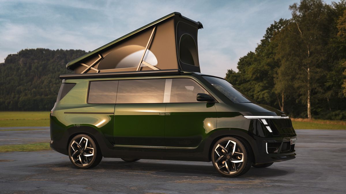 Navrhli jsme nový minivan Škoda a rovnou v obytném provedení Trapper. California se může jít klouzat