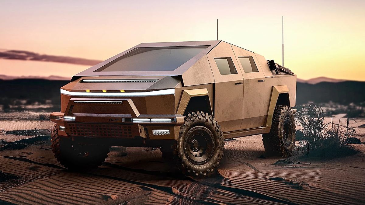 Konečně je tady Tesla Cybertruck pro opravdové pistolníky z apokalypsy. Nerozstřílíte ji ani těžkým kulometem