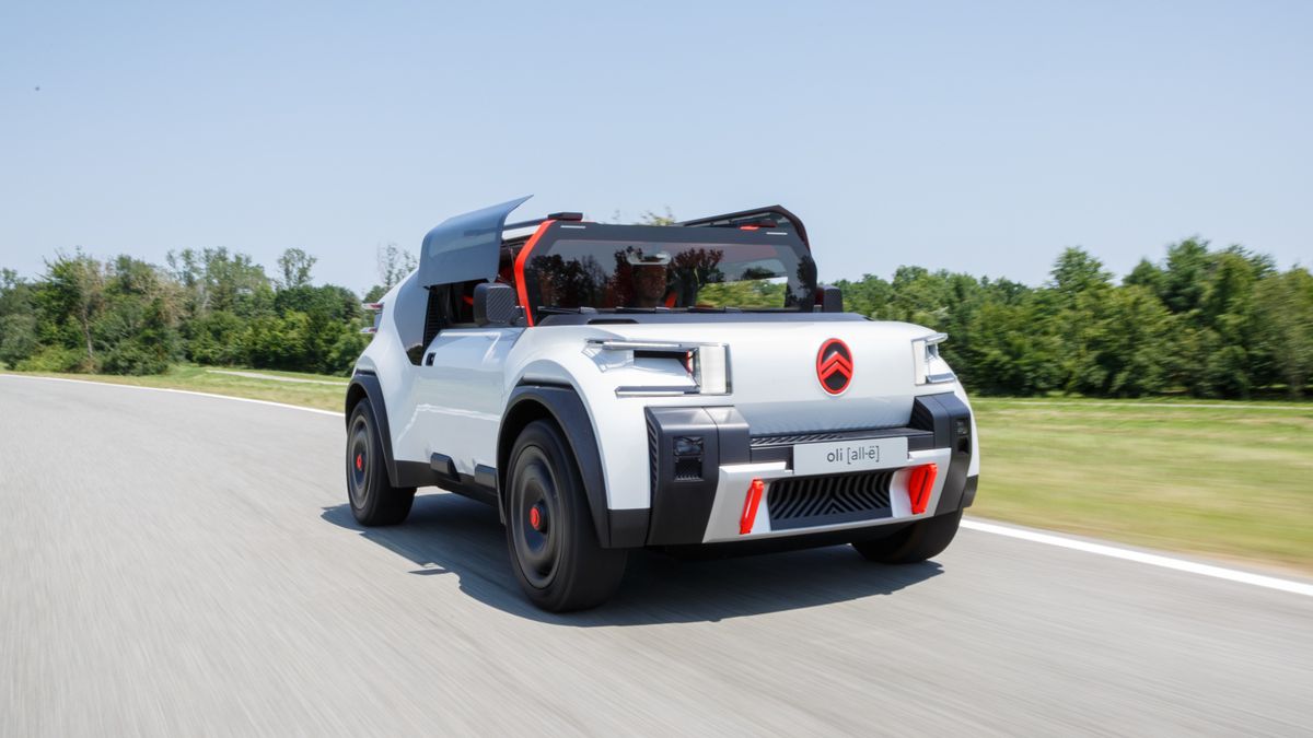 Střecha z kartonu, recyklovatelný interiér a nesmrtelné pneumatiky: Unikátní koncept Citroënu je plný odvážných myšlenek