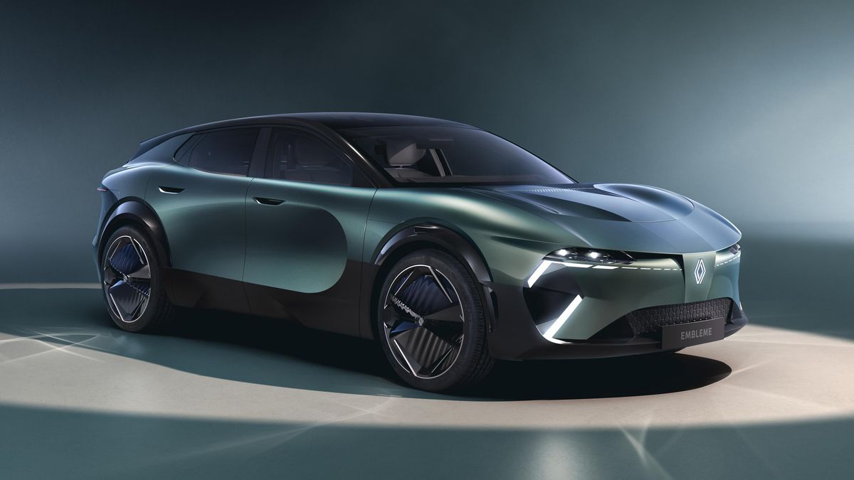 Renault Emblème je nádherný kombík s dlouhým dojezdem, který předpovídá budoucnost a vypouští jen vodu