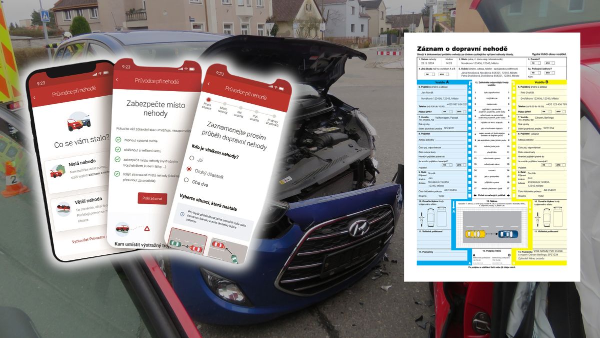 Revoluce při vyplňování dat po nehodě je tady! První pojišťovna se rozhodla, že skončí s papírovým formulářem