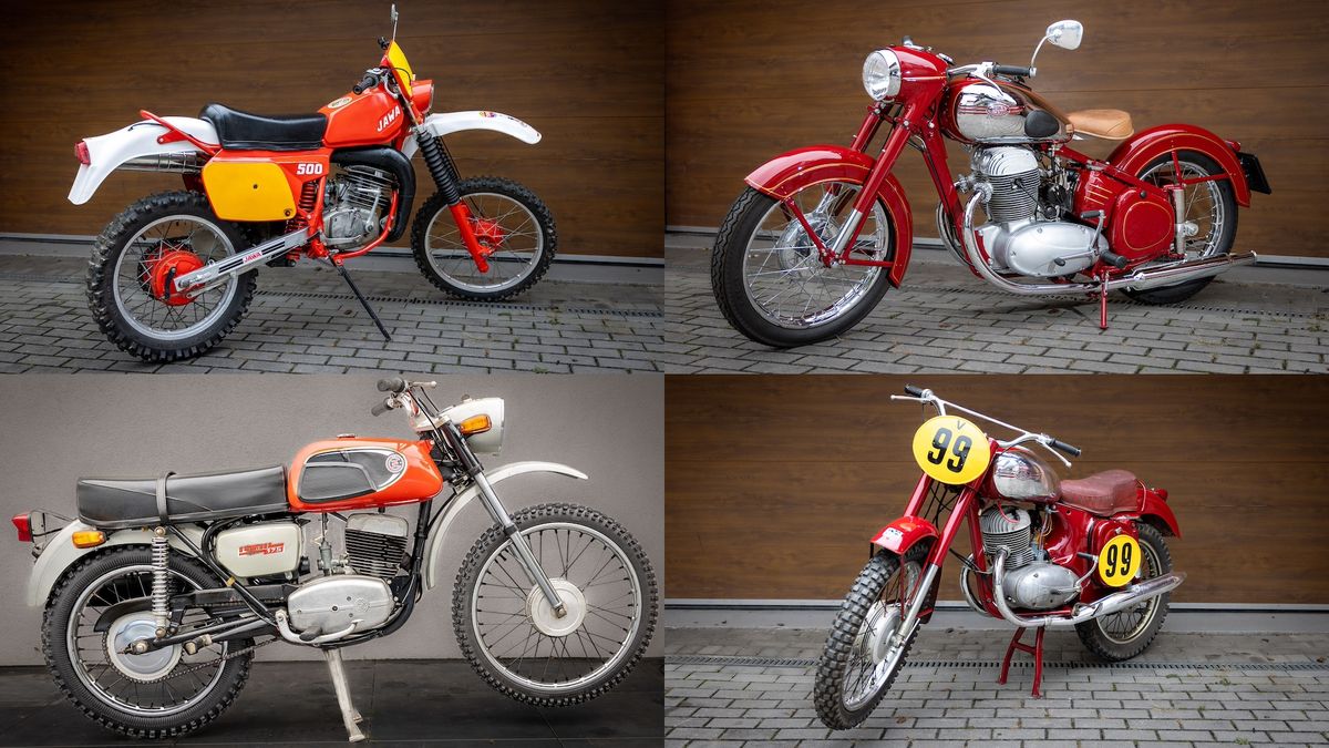Do prodeje míří legendární české sportovní a soutěžní motorky značek Jawa a ČZ. Svaté grály ani rarity nechybí