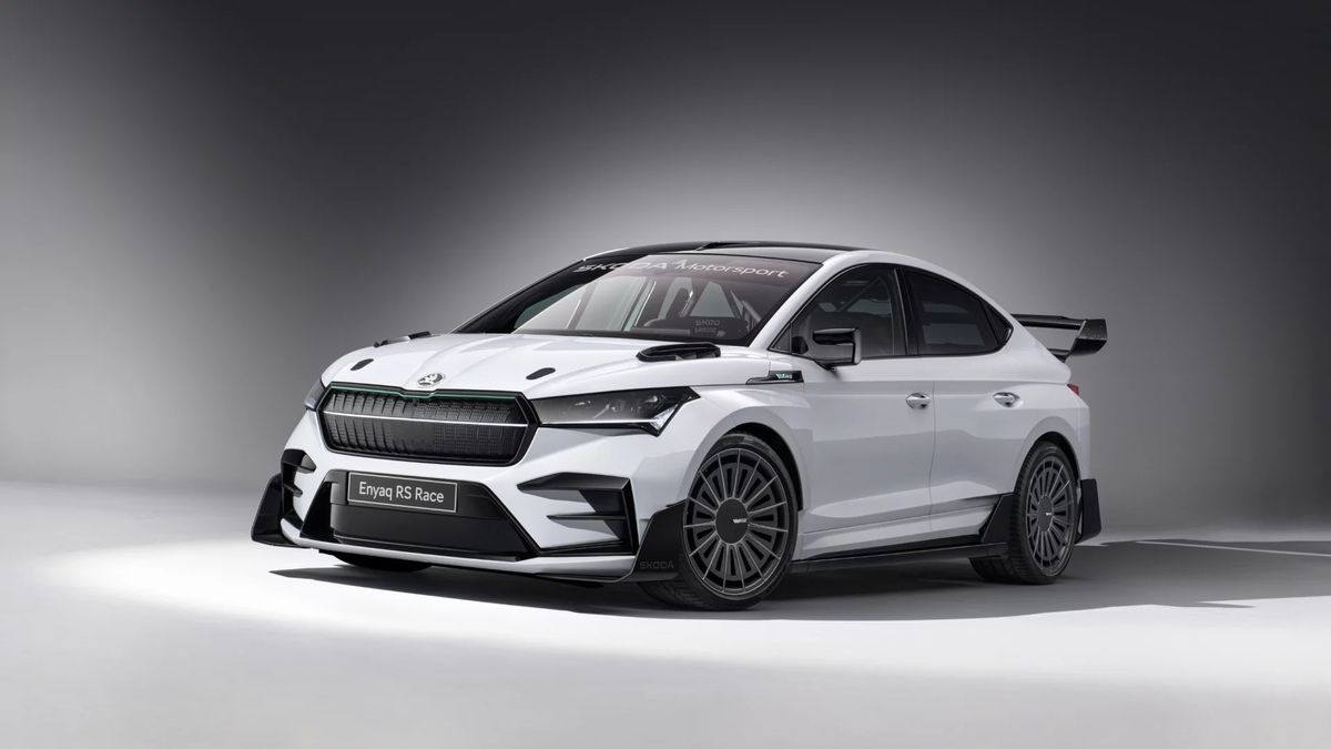 Škoda představila unikátní Enyaq RS Race. Na stovce je pod pět sekund, důležitější ale je, že podstatně zhubnul