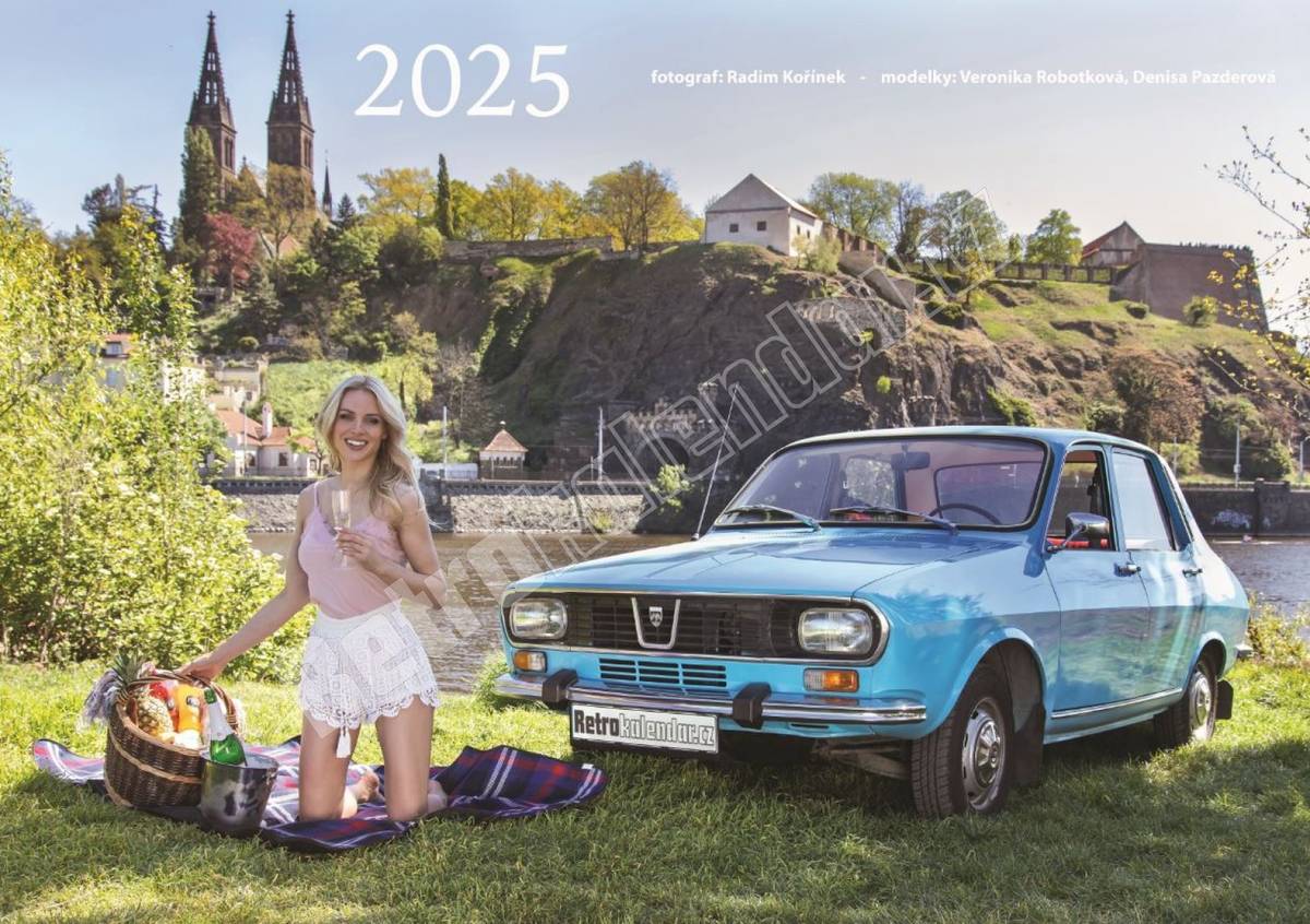 Titulní strana kalendáře patří Dacii 1300.