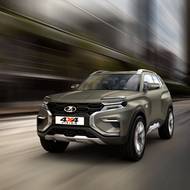 Některé stylistické prvky konceptu z roku 2018 odkazují na původní Nivu.