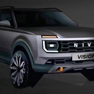 Skica nové Nivy z roku 2021. Ukazovala chystaný vůz s technikou Dacie Duster.