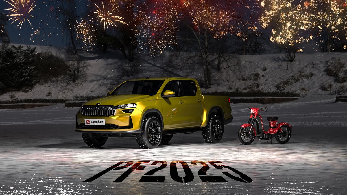 PF 2025: Stvořili jsme pick-up Kodiaq, který odveze vánočního Pionýra i na zamrzlém jezeře. Redakce Garáže vám přeje šťastný nový rok!