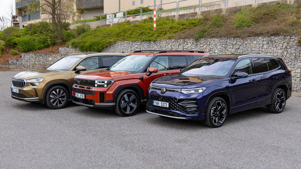 Hon na Kodiaq: Sedmimístná SUV VW Tayron a Hyundai Santa Fe jdou po krku české rodinné hvězdě