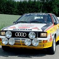 Legendární Quattro, navíc s legendárním Walterem Röhrlem za volantem.