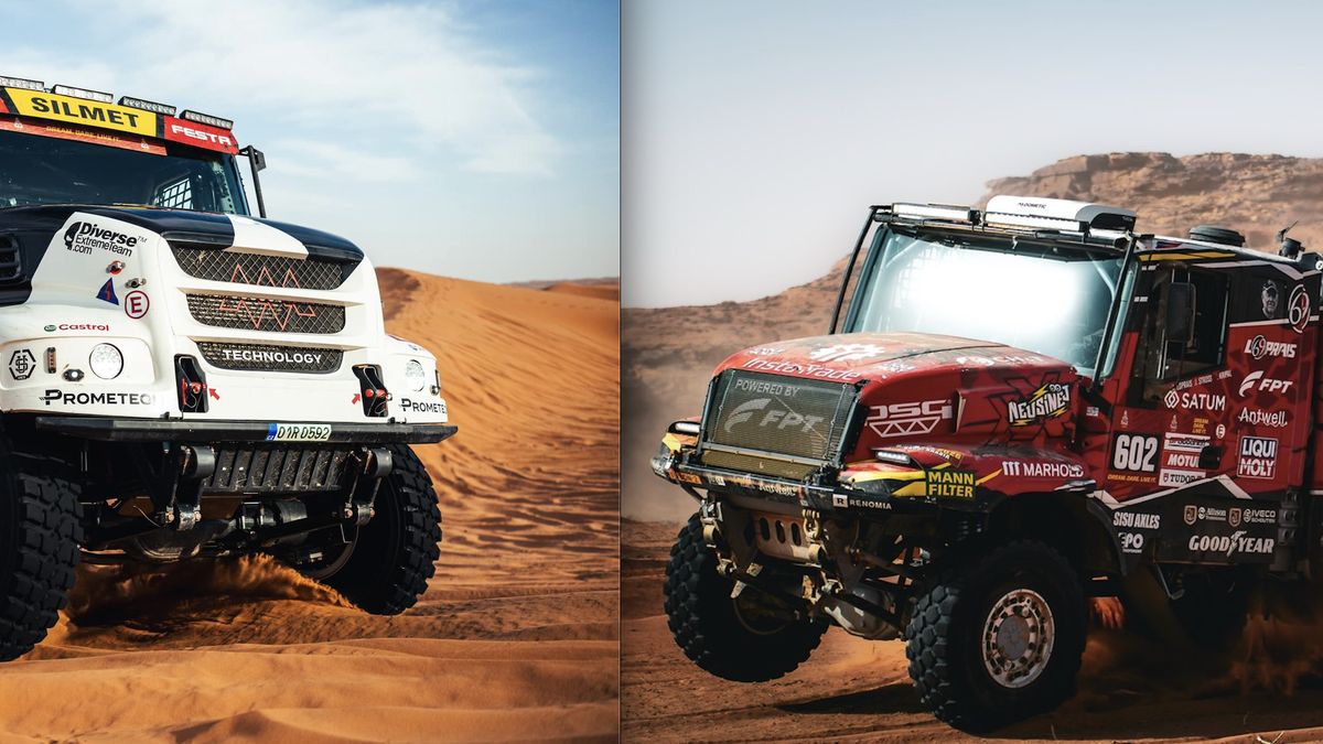 Srážka českých favoritů na Dakaru: Aleš Loprais a Martin Macík měli v osmé etapě vzájemnou kolizi a oba dva ztrácí