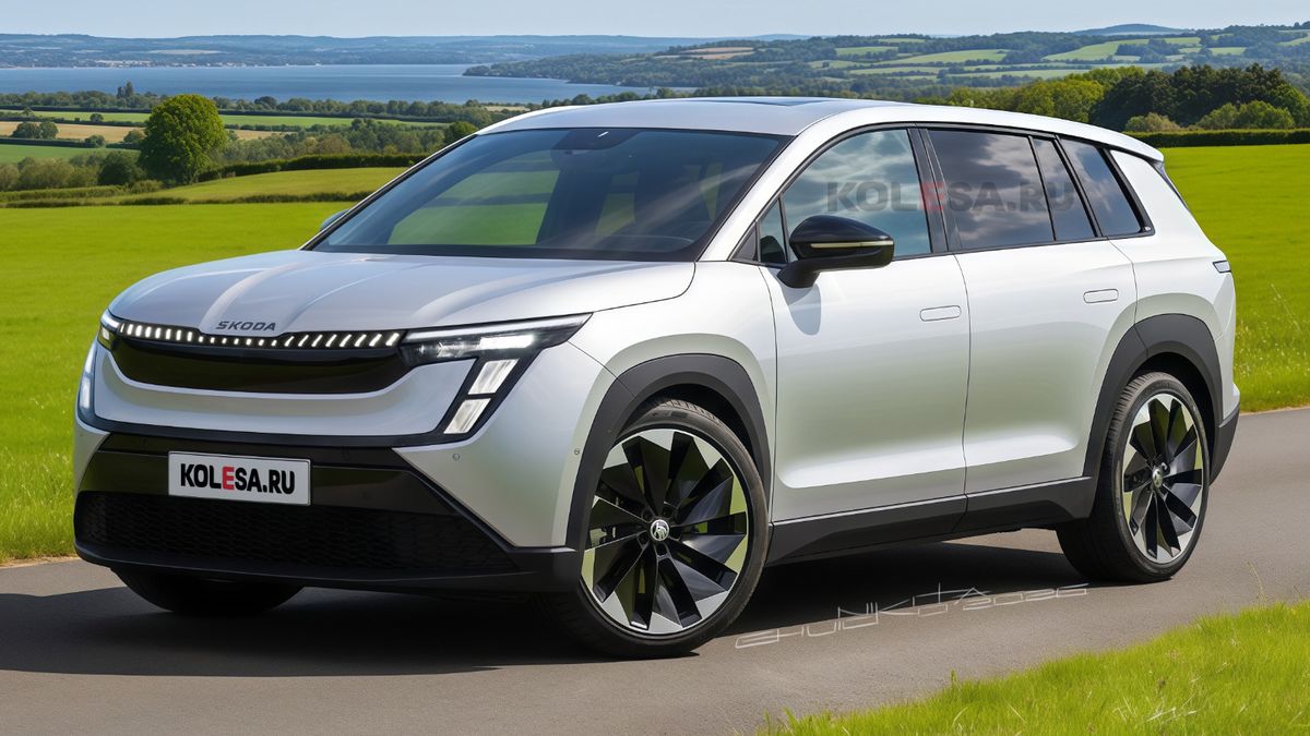 Sériová Škoda Peaq na zatím nejlepší ilustraci. Mladoboleslavský vrchol se bude studii hodně podobat