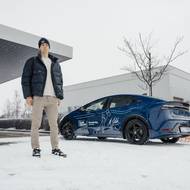 Rychlobruslař Metoděj Jílek a Toyota Prius