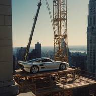 Kontroverzní snímky, které mají zachycovat americké boháče s drahými auty v kancelářích