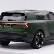 SUV Škoda Auto vytvořené umělou inteligencí.