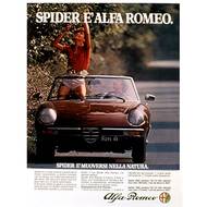 Dobová reklama na Alfu Romeo Spider.